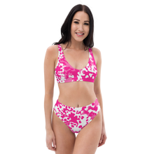 Lade das Bild in den Galerie-Viewer, High Waist Bikini flecktarn pink