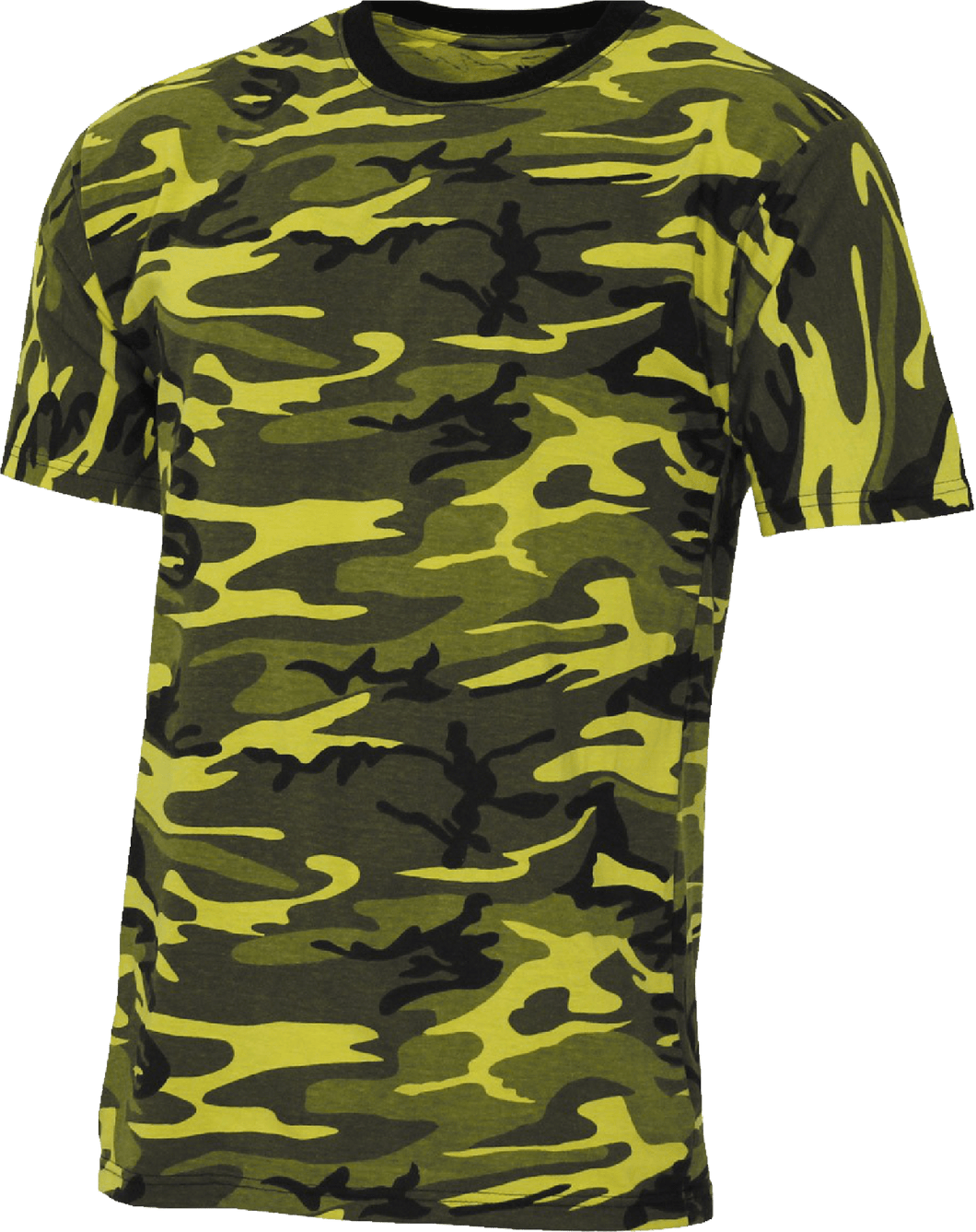 Streetstyle T-Shirt Gelb Camo