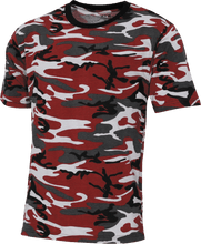 Lade das Bild in den Galerie-Viewer, Streetstyle T-Shirt Rot Camo
