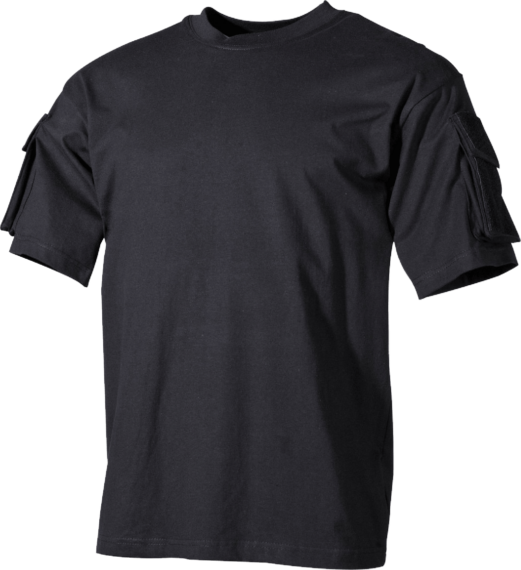 MFH T-Shirt mit Ärmeltaschen Schwarz