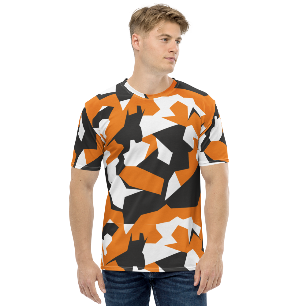 Herren-T-Shirt Swedish Camo Orange