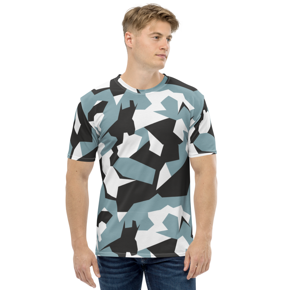 Herren-T-Shirt Swedish Camo Sky