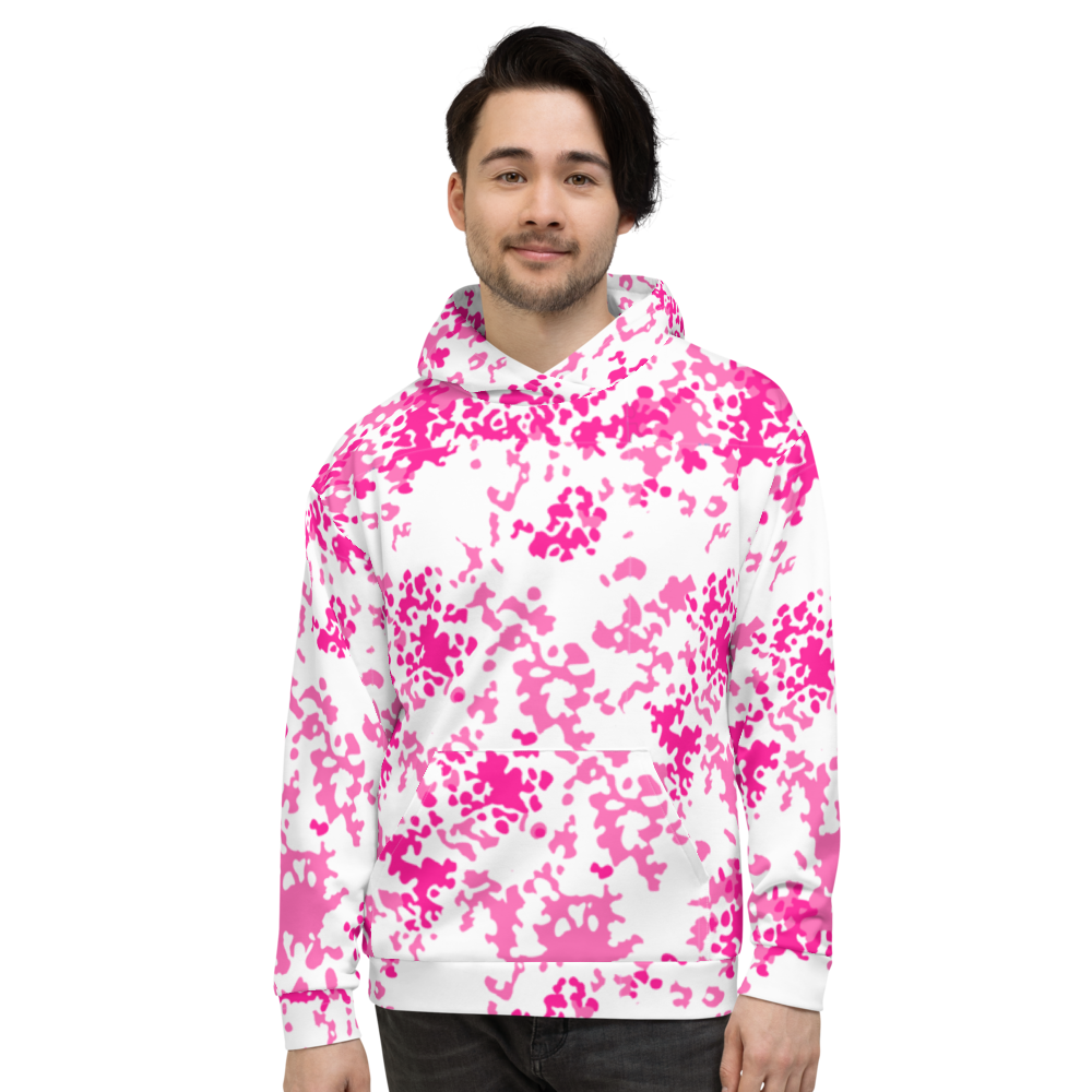 Kapuzenpullover Pink Flecktarn