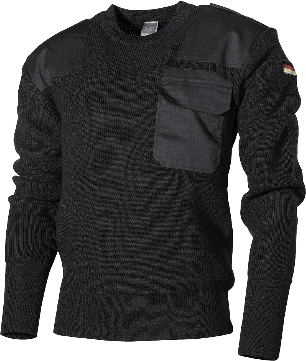 BW Pullover mit Tasche Polyacryl Schwarz