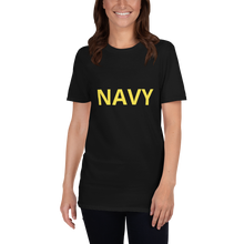 Lade das Bild in den Galerie-Viewer, T-Shirt NAVY gelb
