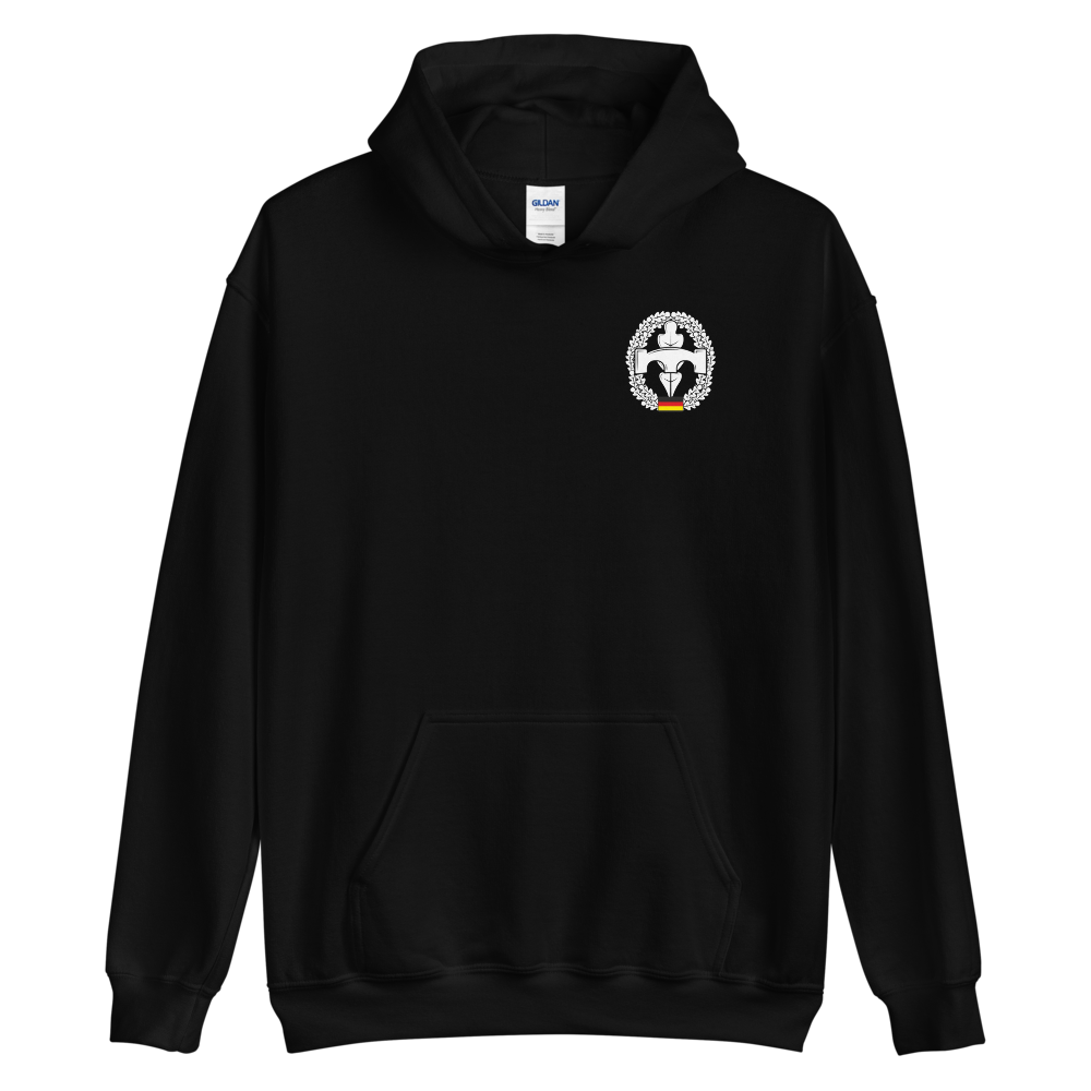 Hoodie Pioniere weiß Brust