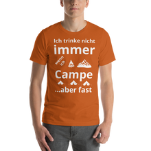 Lade das Bild in den Galerie-Viewer, T-Shirt Camping trinken weiss
