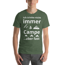 Lade das Bild in den Galerie-Viewer, T-Shirt Camping trinken weiss
