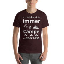 Lade das Bild in den Galerie-Viewer, T-Shirt Camping trinken weiss
