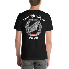 Lade das Bild in den Galerie-Viewer, T-Shirt Fallschirmjäger Schwarz Brust/Rücken
